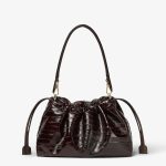 FENDI Mamma Baguette Large Brown inlaid hagfish leather bag - Image 3